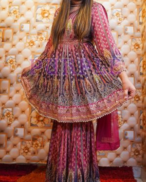 Imperial Bloom Sharara Salwar Kameez