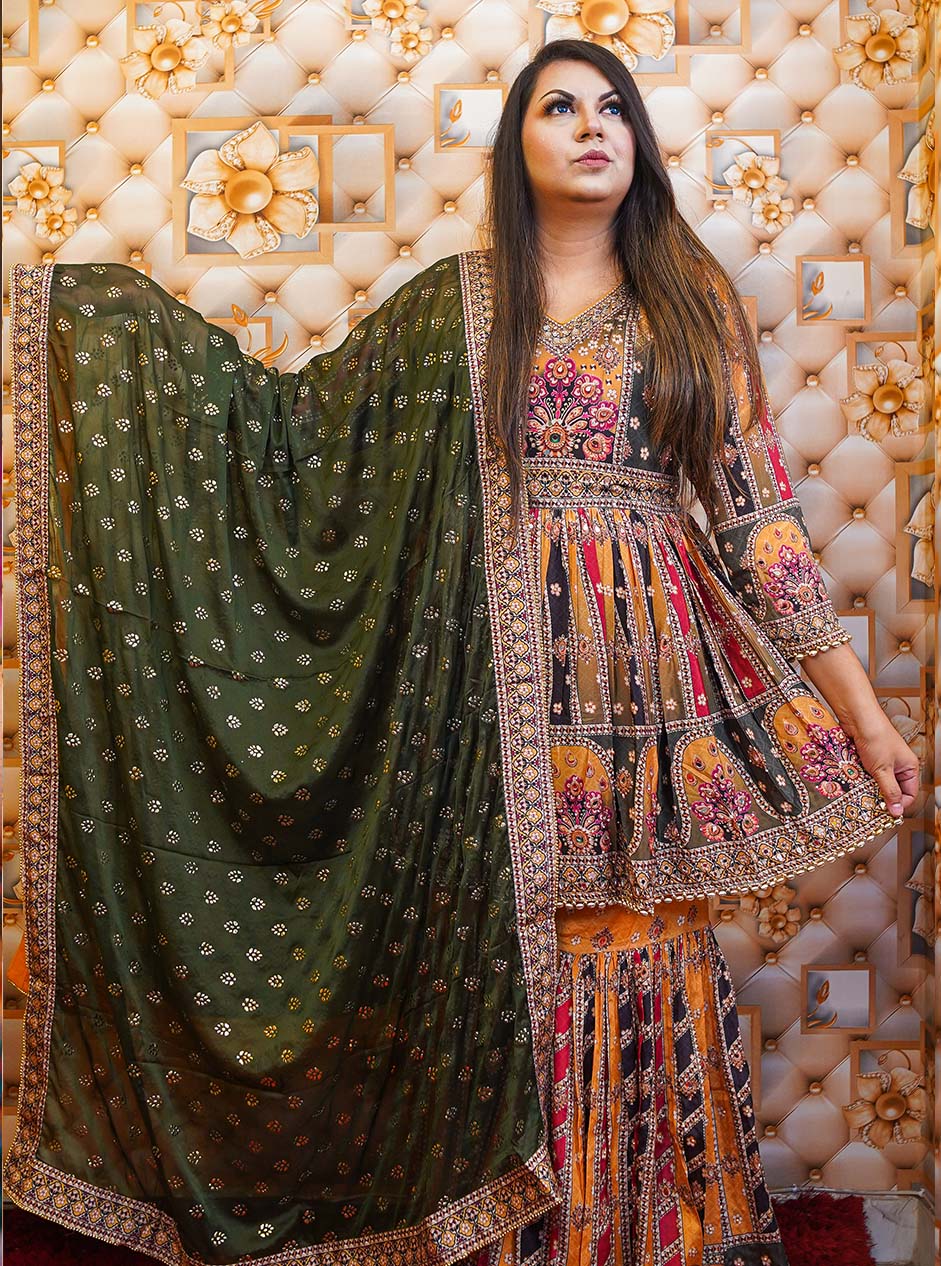 Premium Designer Ready-Made Three-Piece