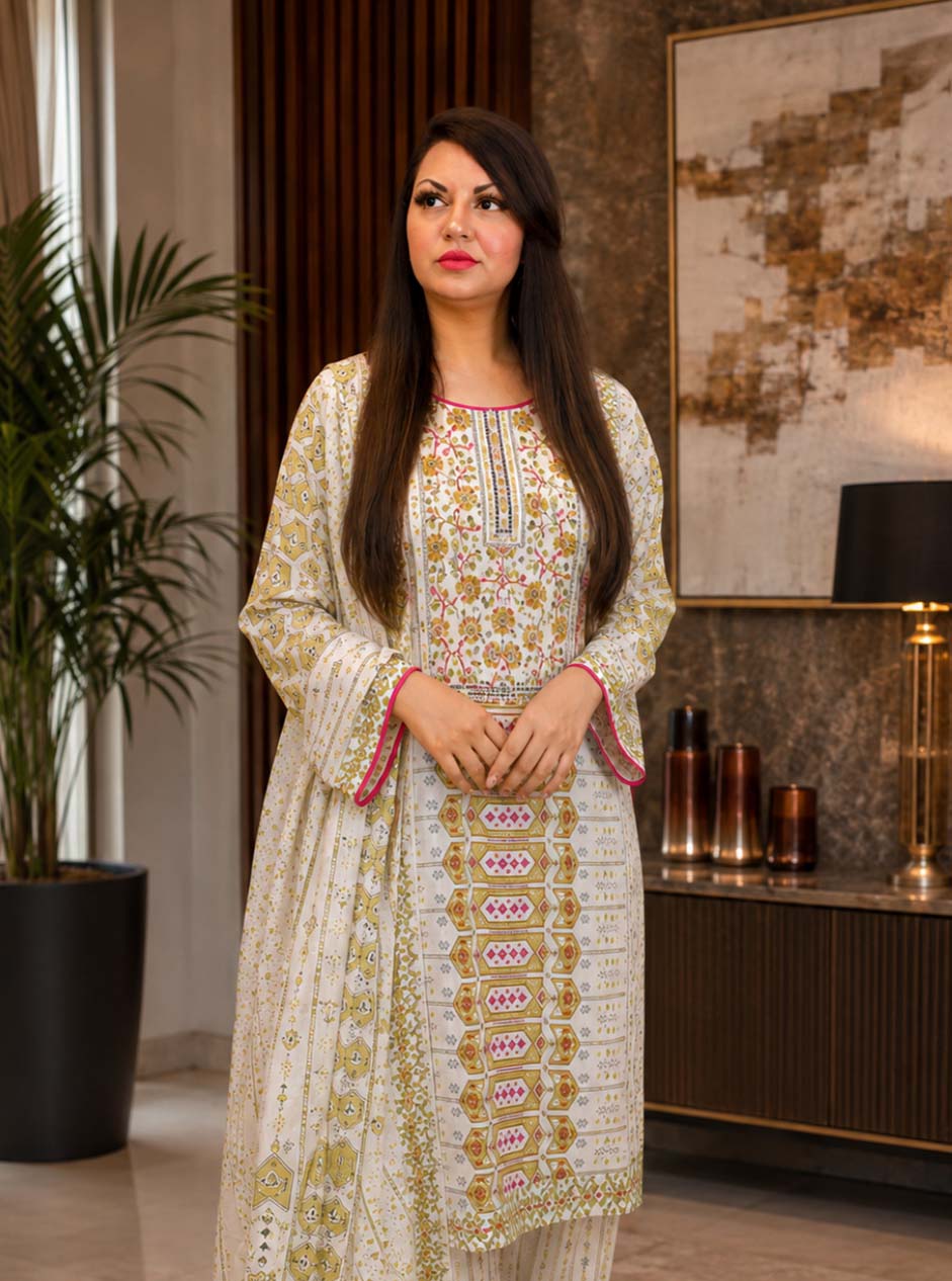 Premium Designer Ready-Made Three-Piece