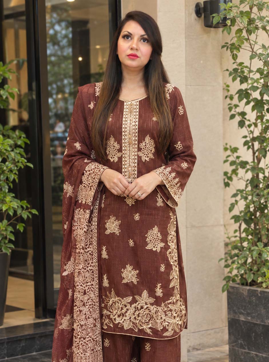 Premium Cotton Ready-Made Three-Piece
