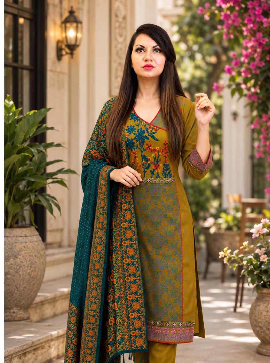 Premium Designer Ready-Made Three-Piece
