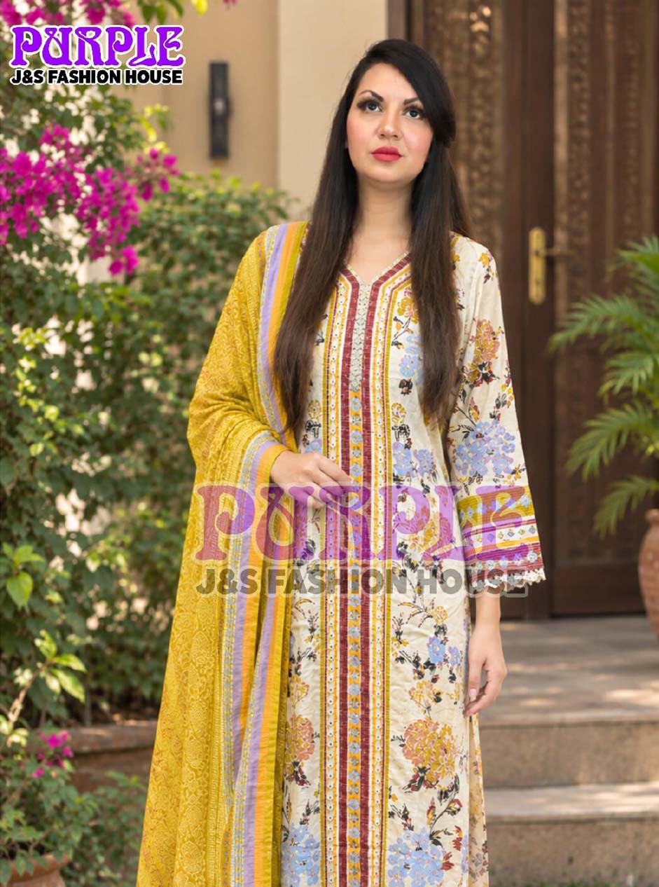 Premium Cotton Ready-Made Three-Piece