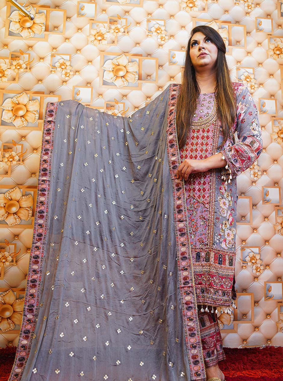 Premium Designer Ready-Made Three-Piece