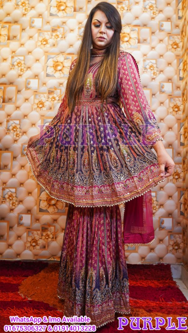 Imperial Bloom Sharara Salwar Kameez