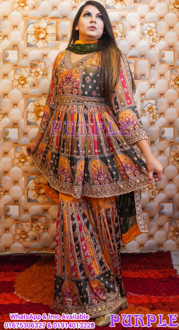 Emerald Grace Sharara Salwar Kameez